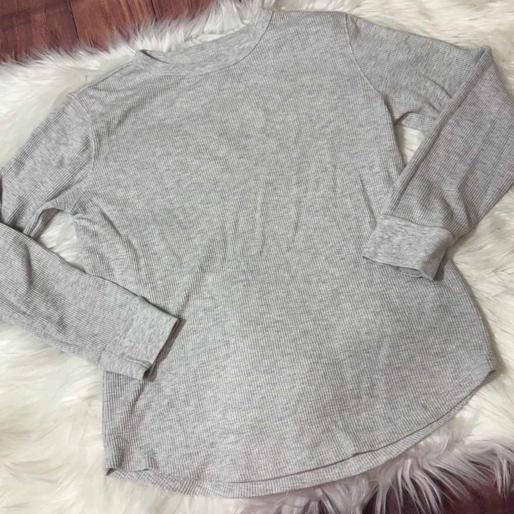 Old Navy Waffle-Knit Long Sleeve Top Boys Size L (10–12)